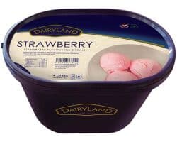 DAIRYLAND STRAWBERRY ICE CREAM 4L - Bulkbox Wholesale