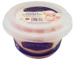 DAIRYLAND VANILLA/STRAWBERRY ICE CREAM 120ML - Bulkbox Wholesale