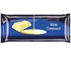 DAIRYLAND WHITE COMPOUND CHOCOLATE CATERING PACK 2.5KG - Bulkbox Wholesale