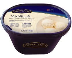 DAIRYLAND VANILLA ICE CREAM 4L - Bulkbox Wholesale