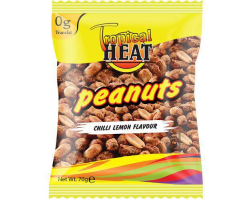 TROPICAL HEAT CHILLI LEMON PEANUTS  70G - Bulkbox Wholesale