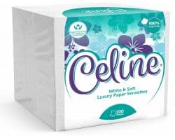 CELINE PREMIUM SERVIETTES SINGLE PACK  100 SHEETS - Bulkbox Wholesale