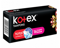 KOTEX TAMPONS SUPER 16'S - Bulkbox Wholesale