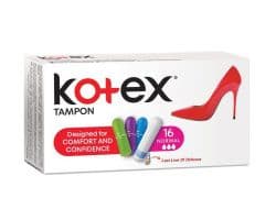 KOTEX TAMPONS REGULAR 16'S - Bulkbox Wholesale