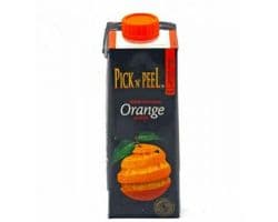 PICK N PEEL PURE FRUIT JUICE TETRA ORANGE 250ML - Bulkbox Wholesale