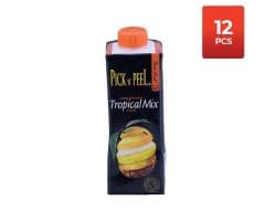 PICK N PEEL PURE FRUIT JUICE TETRA TROPICAL MIX 250ML - Bulkbox Wholesale