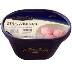 DAIRYLAND STRAWBERRY ICE CREAM 1X4L - Bulkbox Wholesale