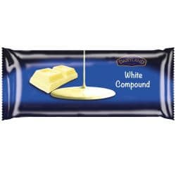 DAIRYLAND WHITE COMPOUND CHOCOLATE CATERING PACK 2X2.5KG - Bulkbox Wholesale