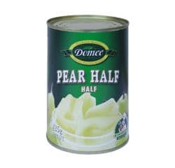 DOMEE PEAR HALVES IN SYRUP 6X425G - Bulkbox Wholesale