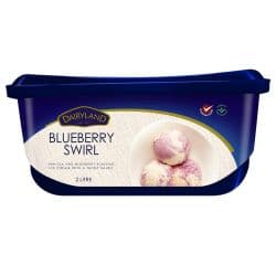 DAIRYLAND BLUEBERRY SWIRL ICE CREAM 1X4L - Bulkbox Wholesale