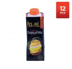 PICK N PEEL PURE FRUIT JUICE TETRA TROPICAL MIX 12X250ML - Bulkbox Wholesale