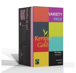 KERICHO GOLD ATTITUDE TEA VARIETY PACK ENVELOPE TEA BAGS 6X  25'S - Bulkbox Wholesale