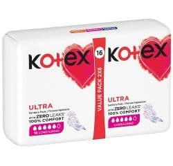 KOTEX ULTRATHIN SANITARY PADS SUPER DUOS 16X16'S - Bulkbox Wholesale