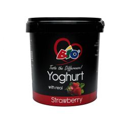 BIO YOGHURT STRAWBERRY 1X1L - Bulkbox Wholesale