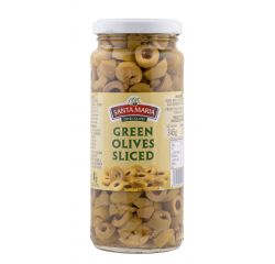 SANTA MARIA GREEN SLICED OLIVES  345G - Bulkbox Wholesale