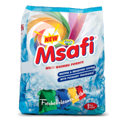 MSAFI WHITE WASHING POWDER  SACHET 1KG - Bulkbox Wholesale