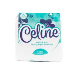 CELINE PREMIUM SERVIETTES SINGLE PACK 100 SHEETS - Bulkbox Wholesale