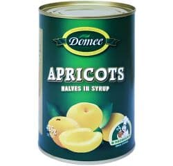 DOMEE APRICOT HALVES IN SYRUP  425G - Bulkbox Wholesale