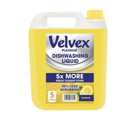 Velvex Dishwashing Liquid Lemon Burst 1x5L - Bulkbox Wholesale