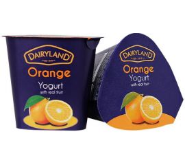 Dairyland Orange Yoghurt 12x150g - Bulkbox Wholesale
