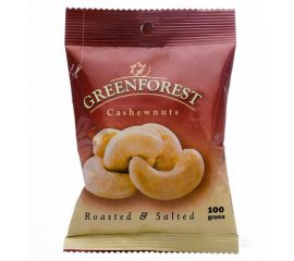 Greenforest Roasted & Salted Cashewnuts 12x100g - Bulkbox Wholesale