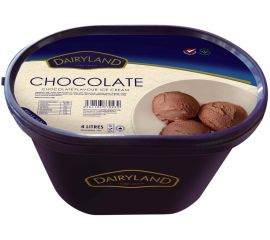 Dairyland Chocolate Ice Cream 1x4L - Bulkbox Wholesale