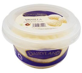 Dairyland Vanilla Ice Cream 24x120ml - Bulkbox Wholesale