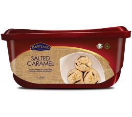 Dairyland Premium Salted Caramel Ice Cream 1x4L - Bulkbox Wholesale