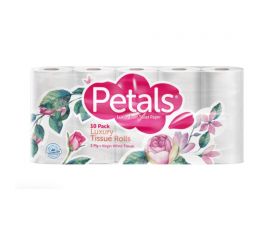Petals Toilet Tissue Coloured Baby Pink 4x10s - Bulkbox Wholesale