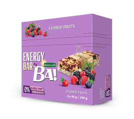 Bakalland - Ba! Energy Bar 5 Forest Fruits 25x40g - Bulkbox Wholesale