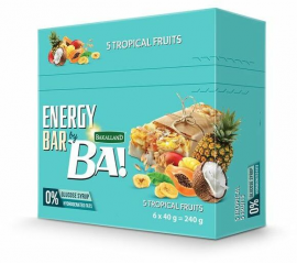 Bakalland - Ba! Energy Bar 5 Tropical Fruits 25x40g - Bulkbox Wholesale