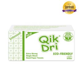 Qik Dri Eco-Friendly White Embossed Hand Paper Towel Bale 12x240 Sheets - Bulkbox Wholesale