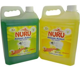 Nuru Dish Washing Liquid Lime Wave  1x5L - Bulkbox Wholesale
