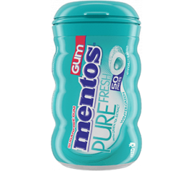 Mentos Gum Pure Fresh Wintergreen Curvy Bottles  6x61.25g - Bulkbox Wholesale