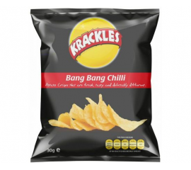 Krackles Potato Crisps Bang Bang Chilli - Bulkbox Wholesale