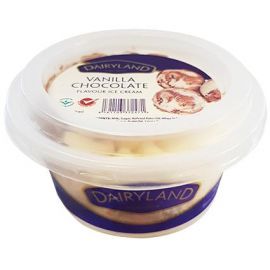 Dairyland Vanilla/Chocolate Ice Cream 26x120ml - Bulkbox Wholesale