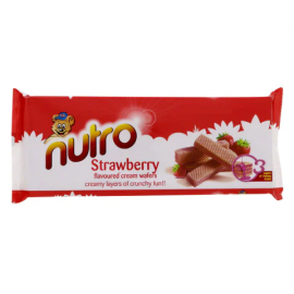 Nutro Biscuits Wafer Strawberry 24x75g - Bulkbox Wholesale