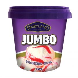 Dairyland Jumbo Strawberry Ripple Ice Cream 12x175ml - Bulkbox Wholesale