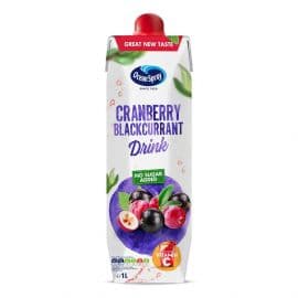 OceanSpray Cranberry Blackcurrant Juice No Sugar 3x1L + 3 Free - Bulkbox Wholesale