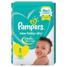Pampers Baby Dry   Mini  Unisex 8x10 Diapers - Bulkbox Wholesale