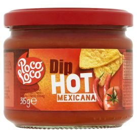 Poco Loco Salsa Dip Mexicana Hot 6x300g - Bulkbox Wholesale