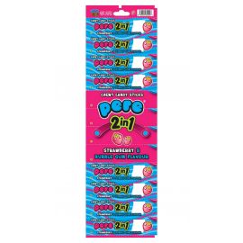 Pere Chewy Candy Strips Strawberry 6x50pcs - Bulkbox Wholesale