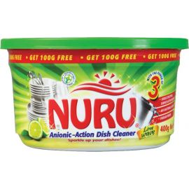 Nuru Dish Washing Paste Lime Wave    100g 6x400g - Bulkbox Wholesale