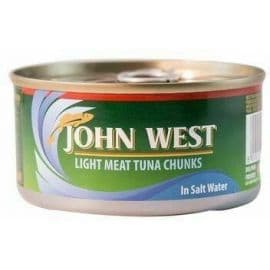 John West Tuna Chunk In Salty Water  6x170g - Bulkbox Wholesale