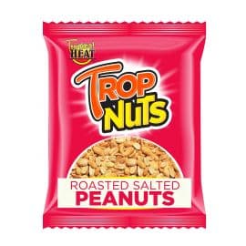 Tropnuts Roasted Salted Peanuts 12x50g - Bulkbox Wholesale