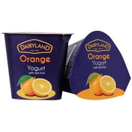 Dairyland Orange Yoghurt 12x150g - Bulkbox Wholesale