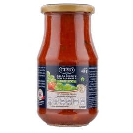 Cirio Tomato Pasta Sauce Basilico  6x420g - Bulkbox Wholesale
