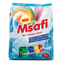 Msafi White Washing Powder  Sachet 6x1Kg - Bulkbox Wholesale