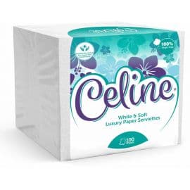 Celine Premium Serviettes Single Pack  9x100 Sheets - Bulkbox Wholesale