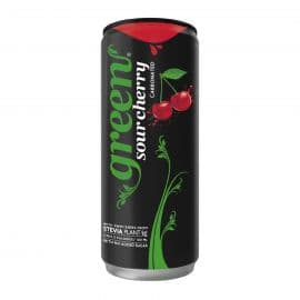 Green Cola Sour Cherry Soda No Sugar 6x330ml - Bulkbox Wholesale